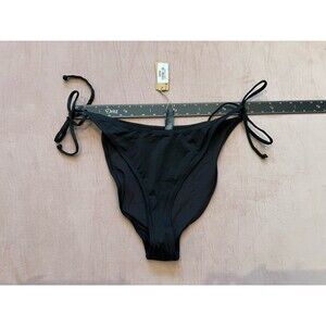 SKIMS swim - DIPPED TIE BIKINI BOTTOM  signature swim size 2x - onyx black- NWT